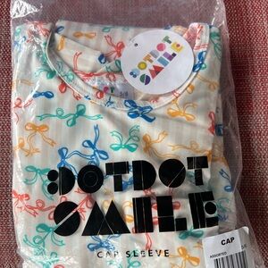 Dot Dot Smile 
Girls 5/6 NWT Striped Bows Empire
Dress Precious Petals..
